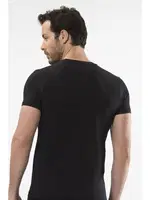 Cacharel - O yaka kısa kollu t-shirt 1307/SİYAH Siyah detay görünüm