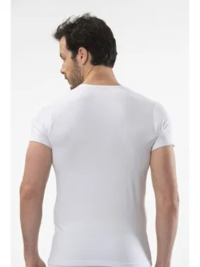 Cacharel Cacharel - V yaka t-shirt 1402/BEYAZ - Alternatif Görünüm