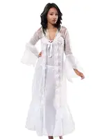 Çeyizlik Gecelik Sabahlık Takım Sistina 1485 Beyaz