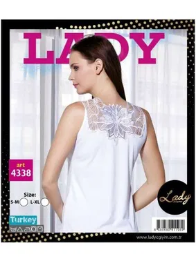 Lady Çiçek Figürlü Atlet Lady 4338 - Alternatif Görünüm