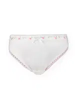 Çift Kaplan Çiçekli Lastikli Çocuk Külot 380 Beyaz
