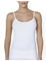 Çift Kaplan Elastanlı İp Askılı Atlet 746 Beyaz