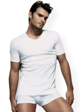 Çift Kaplan Çift Kaplan İnterlok Bisiklet Yaka T-Shirt 640