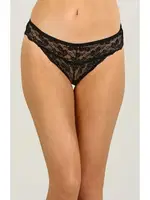 Dantelli Bayan Külot İmer 4176 Siyah detay görünüm