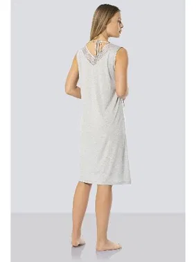 Türen Dantelli V Yaka Gecelik Türen 3285/GRİ - Alternatif Görünüm