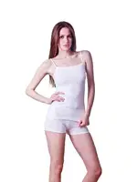 Dono Lycra İp Askılı Atlet 2247 Beyaz