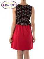 Kolsuz Kırmızı Penye Gecelik Doremi Kırmızı görsel 4