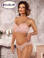 DoReMi Kadın Push Up Sütyen Takım 002-000471 Somon