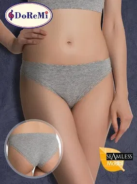 DOREMI DoReMi Gri Seamless Modal Dantelli Slip Külot
