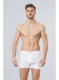 Türen Düğmeli Boxer (2'li Paket) Türen 186/BEYAZ