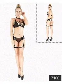 Elawin Elawin Balenli Erotik Lateks Takım 7100