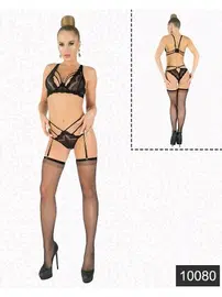 Elawin Elawin Fantazi Erotik  Dantelli Jartiyer Takım 10080