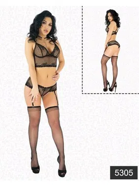 Elawin Elawin Fantazi File Dantelli Jartiyer Takım 5305