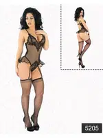 Elawin Fantazi Jartiyerli Babydoll 5205 Siyah