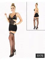 Elawin Fantazi Likralı Saten BabyDoll 5175 Siyah