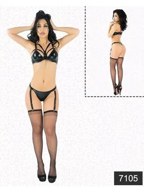 Elawin Elawin Lateks Bralet Jartiyer Takım 7105