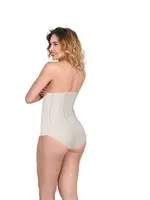 Emay Altı Agraflı Özel Slip Body Siyah Korse 2886 Ten detay görünüm