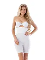 Emay Desenli Yüksek Bel Double Uzun Paçalı Korse 1 Beden Küçültür 2074 Beyaz