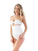 Emay Dikişsiz Double Slip Korse 2009 Beyaz detay görünüm