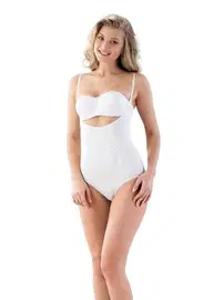 Emay Emay Dikişsiz Göğsü Açık Slip Boy Çıt Çıtlı Korse 2023