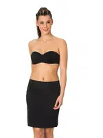 Emay Midi Jupon 506 Siyah detay görünüm