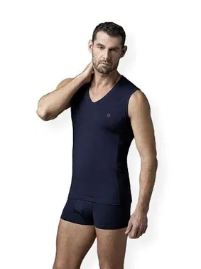 Dagi Erkek Compact Likralı Kolsuz V Yaka T-Shirt Dagi D5060