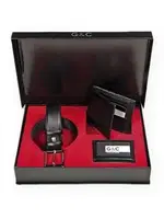 Erkek Kemer Cüzdan Set - G&c Collection 515 Siyah