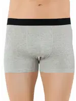 Erkek Likralı Büyük Beden Boxer 1720-A Öztaş Gri Melanj