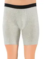 Erkek Likralı Uzun Boxer 1737-A Öztaş Gri Melanj