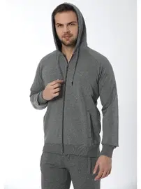 Öztaş Erkek Tek üst Kapşonlu Eşofman 12501-A Öztaş