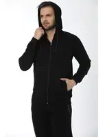 Erkek Tek üst Kapşonlu Eşofman 12501-A Öztaş Lacivert farklı açı