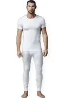 Erkek Termal O Yaka Kısa Kol T-Shirt Dagi D6120 Ekru