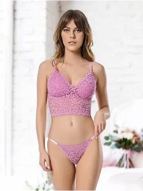 Godewo Godewo Daydream Pembe Bralet Takım TK20222