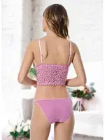 Godewo Daydream Pembe Bralet Takım TK20222 Mürdüm detay görünüm
