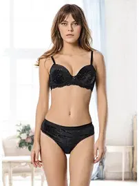 Godewo Godewo Nova Kadife Dolgulu Sütyen Takımı TK20215