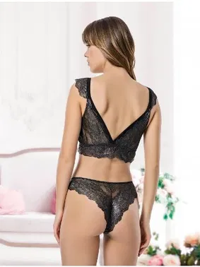 Godewo Godewo Stardust Siyah Sütyen Takım TK20218 - Alternatif Görünüm
