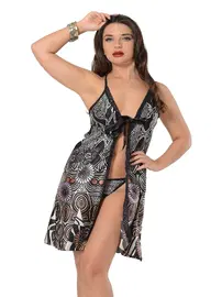 Sistina Güpürlü Saten Fantazi Gecelik Sistina 307