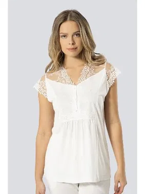 Türen Hamile/Lohusa Pijama Takımı Türen 3294/KREM - Alternatif Görünüm