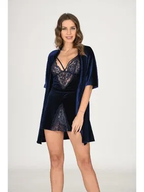 Sistina İkili Gecelik Takım Kadife Sistina 1431 - Alternatif Görünüm