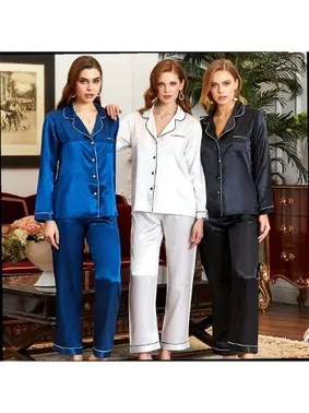 Jeremi 2'Li Saten Pijama Takımı Jeremi 6526