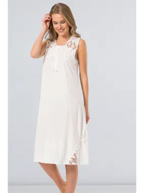 Türen Kadın Battal Gecelik Türen 3124/KREM