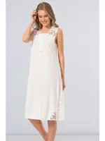 Kadın Battal Gecelik Türen 3124/KREM Krem