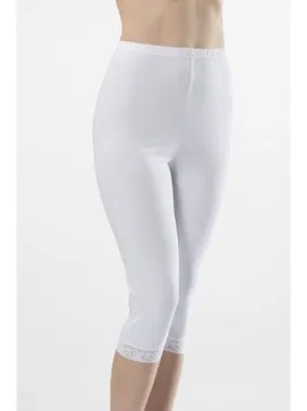 Türen Kadın Dantelli Uzun Tayt Türen 259/BEYAZ