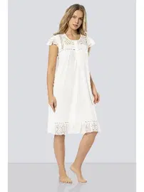 Türen Kadın Gecelik Türen 3284/KREM