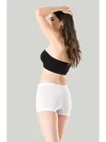 Kısa Paçalı Kadın Modal Boxer Miss Fit 14666 Siyah detay görünüm