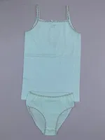 Kız Çocuk Atlet ve Külot Takımı 4028-G Öztaş Beyaz