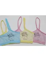 Kiz çocuk Likralı Büstiyer (3 lü Paket) 4626-F Öztaş Karışık