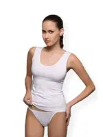 Kom Bayan Basic Singlet Pamuklu Atlet Beyaz