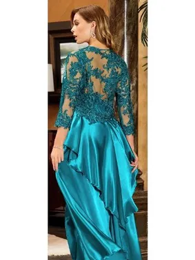 Jeremi 6'lı Saten Dantelli Gecelik Sabahlık Takımları Seti Jeremi 995 - Alternatif Görünüm