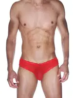 La Blinque Erkek  Kırmızı Transparan Tanga Külot 15511 Kırmızı